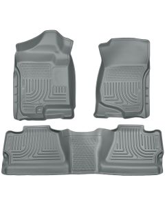 Husky Liners ® - WeatherBeater™ Grey Custom Footwell Coverage Front and 2nd Seat Floor Liners (98202)