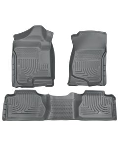 Husky Liners ® - WeatherBeater™ Grey Custom Footwell Coverage Front and 2nd Seat Floor Liners (98212)