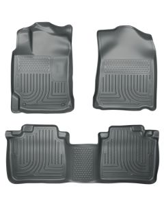 Husky Liners ® - WeatherBeater™ Grey Custom Footwell Coverage Front and 2nd Seat Floor Liners (98542)