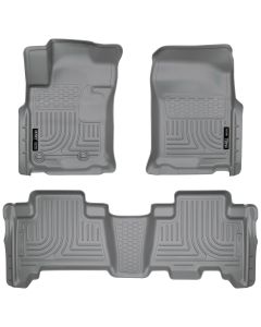 Husky Liners ® - WeatherBeater™ Grey Custom Footwell Coverage Front and 2nd Seat Floor Liners (98572)