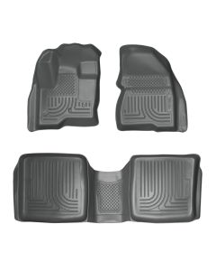 Husky Liners ® - WeatherBeater™ Grey Custom Footwell Coverage Front and 2nd Seat Floor Liners (98742)