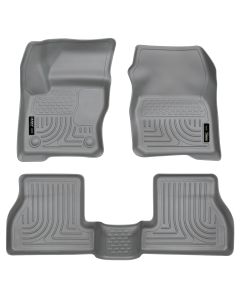 Husky Liners ® - WeatherBeater™ Grey Custom Footwell Coverage Front and 2nd Seat Floor Liners (98772)