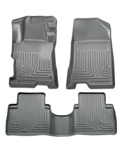 Husky Liners ® - WeatherBeater™ Grey Custom Footwell Coverage Front and 2nd Seat Floor Liners (98802)