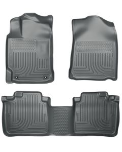Husky Liners ® - WeatherBeater™ Grey Custom Footwell Coverage Front and 2nd Seat Floor Liners (98902)