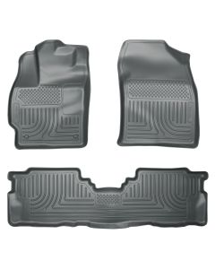 Husky Liners ® - WeatherBeater™ Grey Custom Footwell Coverage Front and 2nd Seat Floor Liners (98912)