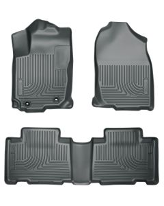 Husky Liners ® - WeatherBeater™ Grey Custom Footwell Coverage Front and 2nd Seat Floor Liners (98972)