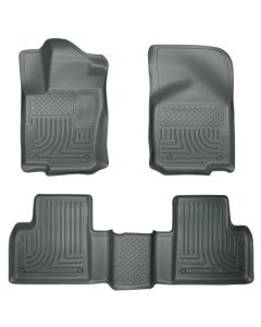 Husky Liners ® - WeatherBeater™ Grey Custom Footwell Coverage Front and 2nd Seat Floor Liners (98982)