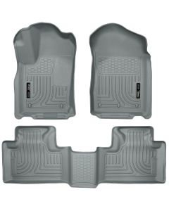 Husky Liners ® - WeatherBeater™ Grey Custom Footwell Coverage Front and 2nd Seat Floor Liners (99052)