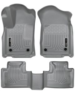 Husky Liners ® - WeatherBeater™ Grey Custom Footwell Coverage Front and 2nd Seat Floor Liners (99152)