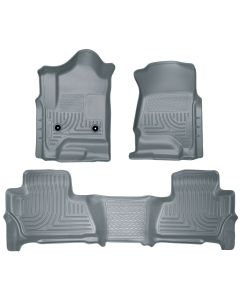 Husky Liners ® - WeatherBeater™ Grey Custom Footwell Coverage Front and 2nd Seat Floor Liners (99212)