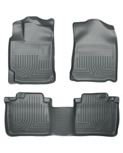 Husky Liners ® - WeatherBeater™ Grey Custom Footwell Coverage Front and 2nd Seat Floor Liners (99552)