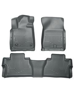 Husky Liners ® - WeatherBeater™ Grey Custom Footwell Coverage Front and 2nd Seat Floor Liners (99562)