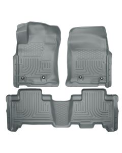 Husky Liners ® - WeatherBeater™ Grey Custom Footwell Coverage Front and 2nd Seat Floor Liners (99572)