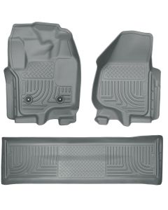 Husky Liners ® - WeatherBeater™ Grey Custom Footwell Coverage Front and 2nd Seat Floor Liners (99712)