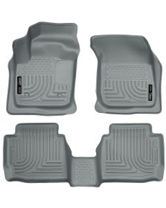 Husky Liners ® - WeatherBeater™ Grey Custom Footwell Coverage Front and 2nd Seat Floor Liners (99752)