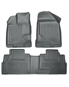 Husky Liners ® - WeatherBeater™ Grey Custom Footwell Coverage Front and 2nd Seat Floor Liners (99762)