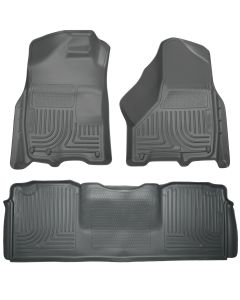 Husky Liners ® - WeatherBeater™ Grey Custom Front and 2nd Seat Floor Liners (99042)