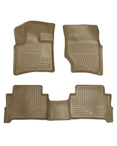 Husky Liners ® - WeatherBeater™ Tan Custom Footwell Coverage Front and 2nd Seat Floor Liners (96423)