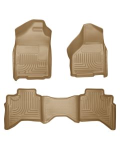 Husky Liners ® - WeatherBeater™ Tan Custom Footwell Coverage Front and 2nd Seat Floor Liners (98033)