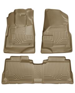 Husky Liners ® - WeatherBeater™ Tan Custom Footwell Coverage Front and 2nd Seat Floor Liners (98143)