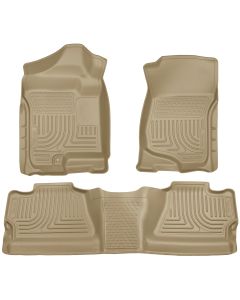 Husky Liners ® - WeatherBeater™ Tan Custom Footwell Coverage Front and 2nd Seat Floor Liners (98203)
