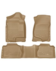 Husky Liners ® - WeatherBeater™ Tan Custom Footwell Coverage Front and 2nd Seat Floor Liners (98213)