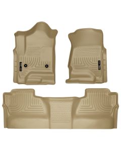Husky Liners ® - WeatherBeater™ Tan Custom Footwell Coverage Front and 2nd Seat Floor Liners (98233)