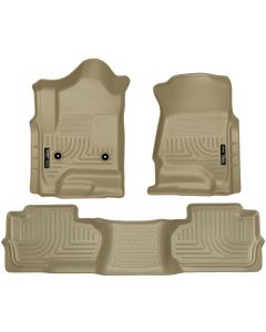 Husky Liners ® - WeatherBeater™ Tan Custom Footwell Coverage Front and 2nd Seat Floor Liners (98243)