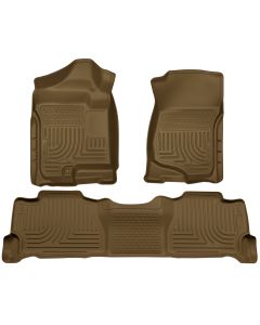 Husky Liners ® - WeatherBeater™ Tan Custom Footwell Coverage Front and 2nd Seat Floor Liners (98253)