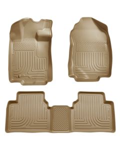 Husky Liners ® - WeatherBeater™ Tan Custom Footwell Coverage Front and 2nd Seat Floor Liners (98363)