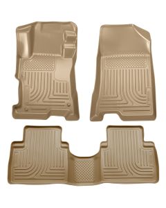 Husky Liners ® - WeatherBeater™ Tan Custom Footwell Coverage Front and 2nd Seat Floor Liners (98403)