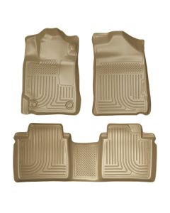 Husky Liners ® - WeatherBeater™ Tan Custom Footwell Coverage Front and 2nd Seat Floor Liners (98513)