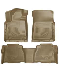 Husky Liners ® - WeatherBeater™ Tan Custom Footwell Coverage Front and 2nd Seat Floor Liners (98583)