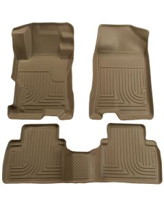 Husky Liners ® - WeatherBeater™ Tan Custom Footwell Coverage Front and 2nd Seat Floor Liners (98603)