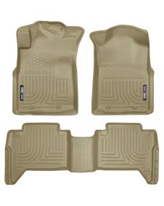 Husky Liners ® - WeatherBeater™ Tan Custom Footwell Coverage Front and 2nd Seat Floor Liners (98953)