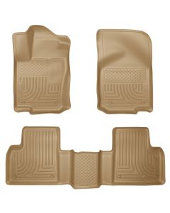 Husky Liners ® - WeatherBeater™ Tan Custom Footwell Coverage Front and 2nd Seat Floor Liners (98983)