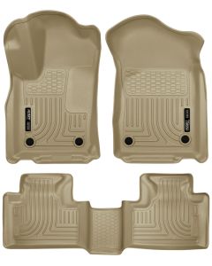 Husky Liners ® - WeatherBeater™ Tan Custom Footwell Coverage Front and 2nd Seat Floor Liners (99153)