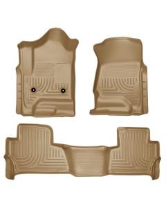 Husky Liners ® - WeatherBeater™ Tan Custom Footwell Coverage Front and 2nd Seat Floor Liners (99203)