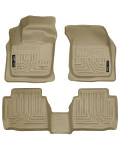 Husky Liners ® - WeatherBeater™ Tan Custom Footwell Coverage Front and 2nd Seat Floor Liners (99753)