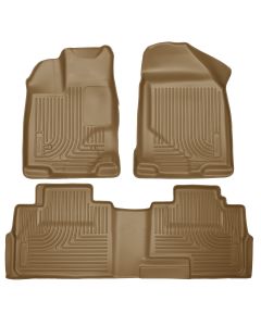 Husky Liners ® - WeatherBeater™ Tan Custom Footwell Coverage Front and 2nd Seat Floor Liners (99763)