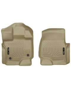 Husky Liners ® - WeatherBeater™ Tan Custom Front Floor Liners (18363)
