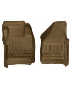 Husky Liners ® - WeatherBeater™ Tan Custom Front Floor Liners (18383)