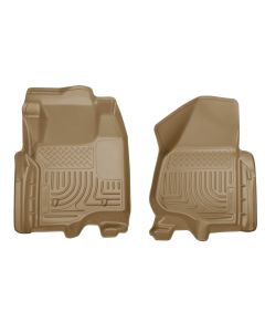 Husky Liners ® - WeatherBeater™ Tan Custom Front Floor Liners (18733)