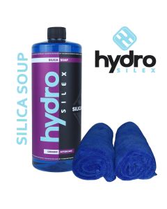 Hydrosilex ® - 16 oz Silica Soap Ceramic Coating, Wax And Grease Remover With 2 Microfiber Towels