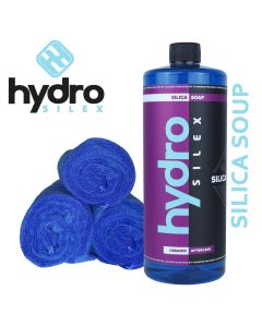 Hydrosilex 32 oz Silica Soap Ceramic Coating, Wax And Grease Remover With 3 Microfiber Towels