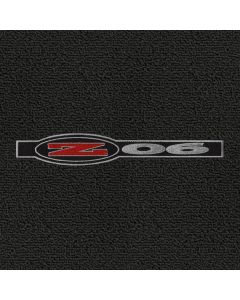Lloyd Mats Classic Loop Black 3PC Floor Mats For Corvette Z06, Logo