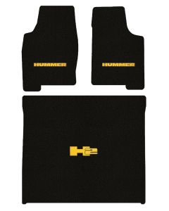 Lloyd Mats Classic Loop Black 3PC Floor Mats For Hummer H2, Mat illustration