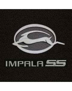 Lloyd Mats ® - Classic Loop Black 4PC Floor Mats For Chevrolet Impala with Deer Logo and Impala SS Lettering
