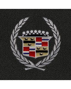 Lloyd Mats Classic Loop Black Front Floor Mats For Cadillac Allante, Logo