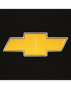 Lloyd Mats Classic Loop Black Front Floor Mats For Chevrolet, Logo